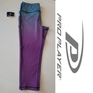 🆕️ Pro Player Ombre Striped Crop Leggings
